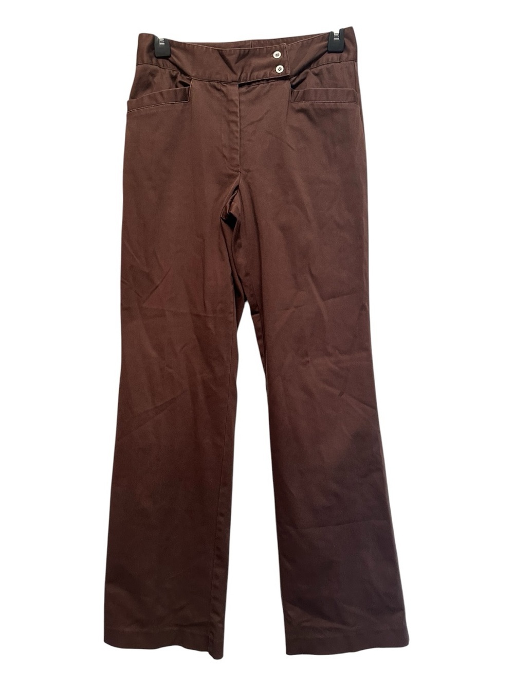 Vintage Y2K Acorn Brown Women's Straight-Leg Trousers Estimated Size 2